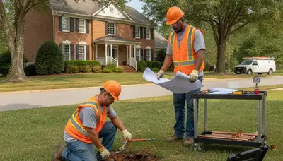 Plumber servicing a home in Greensboro, NC for leak repair and plumbing maintenance