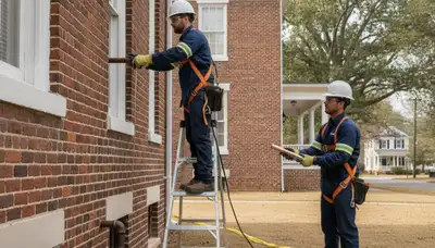 Greensboro, NC plumber repairing a leak for residential plumbing service