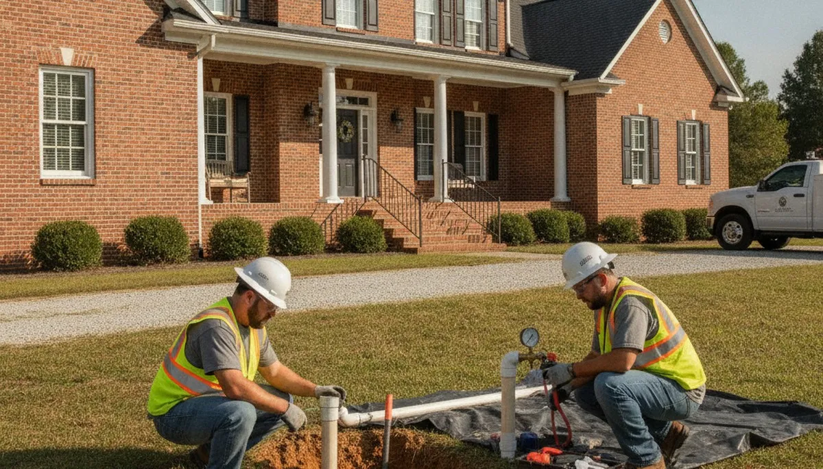 Plumber providing plumbing repair service in Greensboro, NC for local homeowners