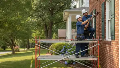 Plumber servicing a Greensboro, NC plumbing repair job for a local home or business