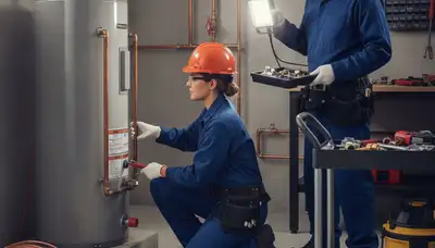 Greensboro, NC plumber repairing a home pipe for plumbing repair service