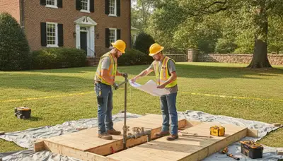Plumber serving Greensboro, NC on a residential plumbing repair service call