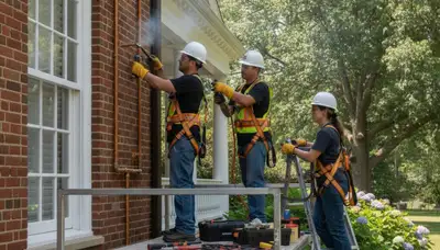 Plumber repairing pipes in Greensboro, NC for reliable plumbing service