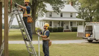Greensboro, NC plumber repairing a leak for a local plumbing service