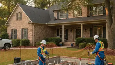 Plumber providing repair service in Greensboro, NC for residential plumbing issues