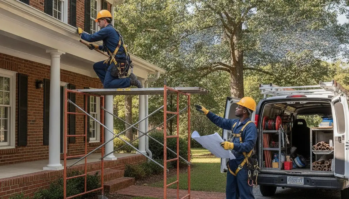 Plumber repairing a pipe in Greensboro, NC for reliable plumbing repair service