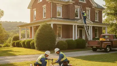Plumber repairing sink plumbing in Greensboro, NC for residential repair service