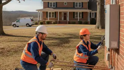 Plumber repairing a pipe in Greensboro, NC for emergency plumbing service