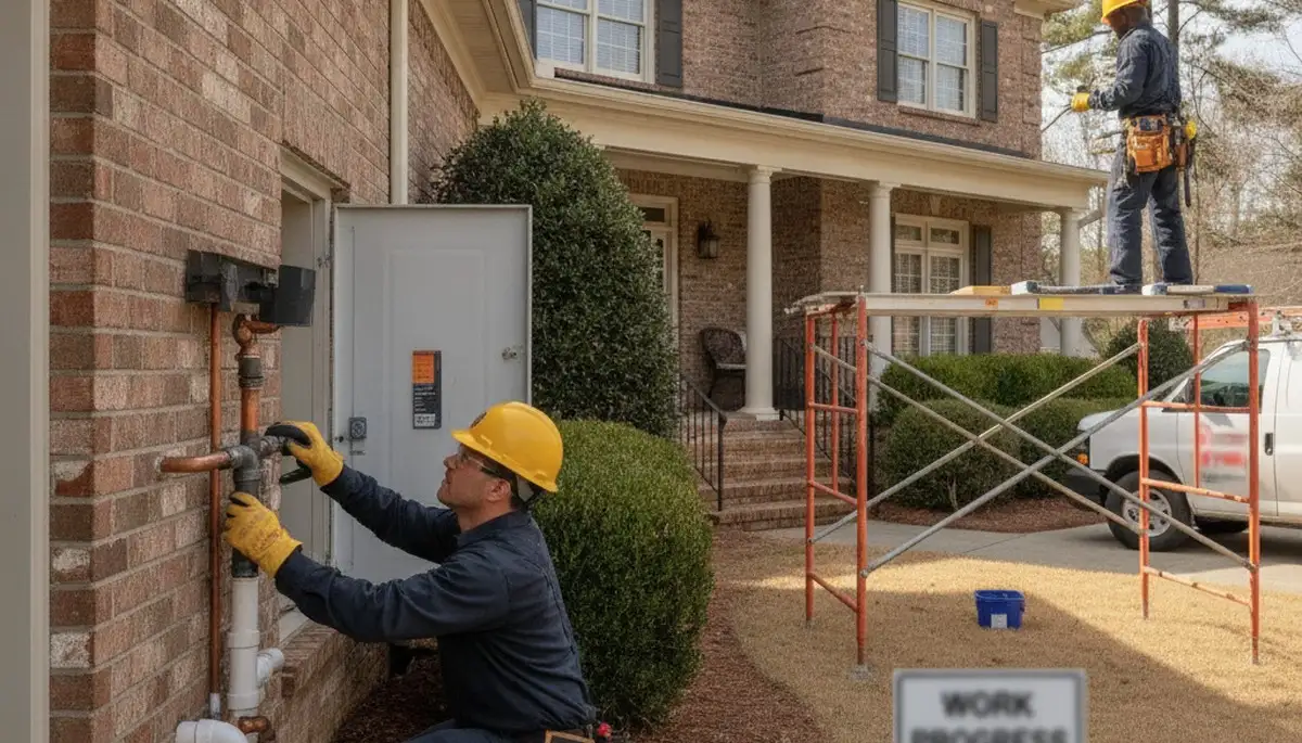 Plumbing repair technician serving Greensboro, NC for residential and commercial service calls