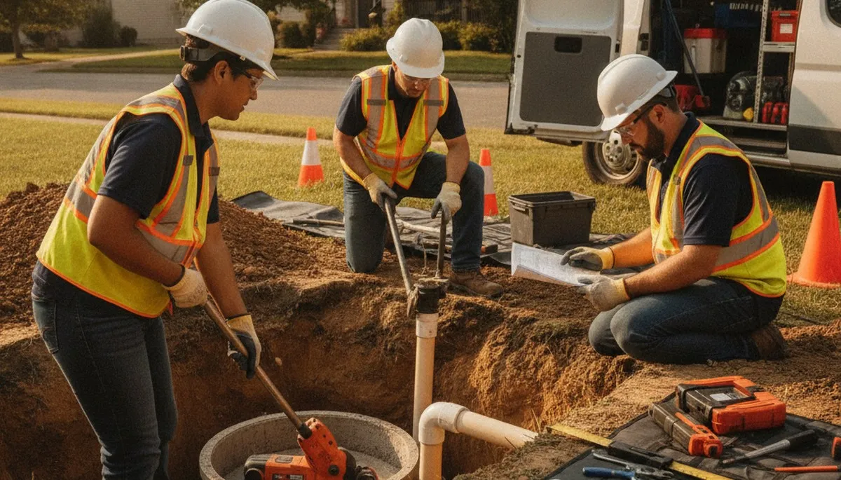 Septic repair plumber serving Greensboro, NC homes with on-call plumbing service