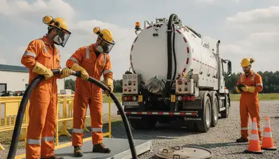 Septic tank cleaning service in Greensboro, NC for residential plumbing maintenance
