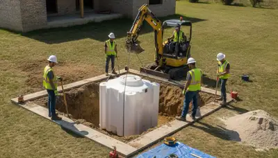 Septic tank installation for Greensboro, NC homes by On Call Plumbers