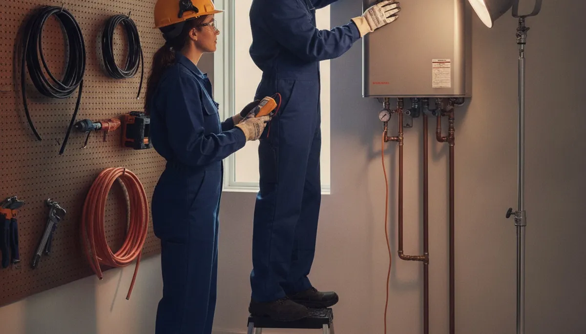 Tankless water heater service in Greensboro, NC by On Call Plumbers