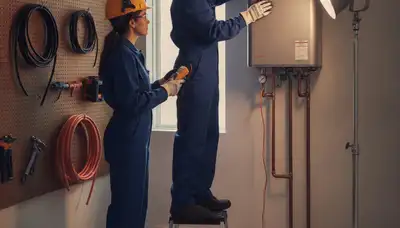 Tankless water heater service in Greensboro, NC by On Call Plumbers
