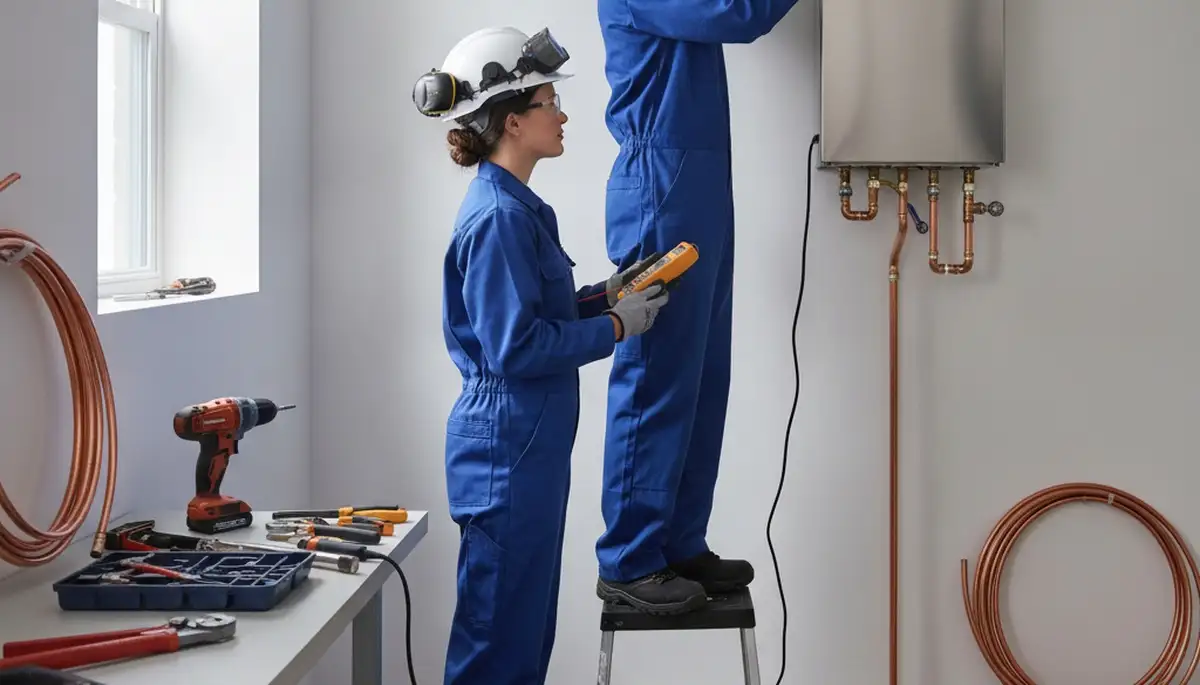 Tankless water heater installation by Greensboro, NC plumbers for reliable home hot water upgrades